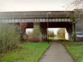 Bridge 378, running lines, looking south.\
