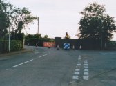 The approach to the bridge from Rothley.